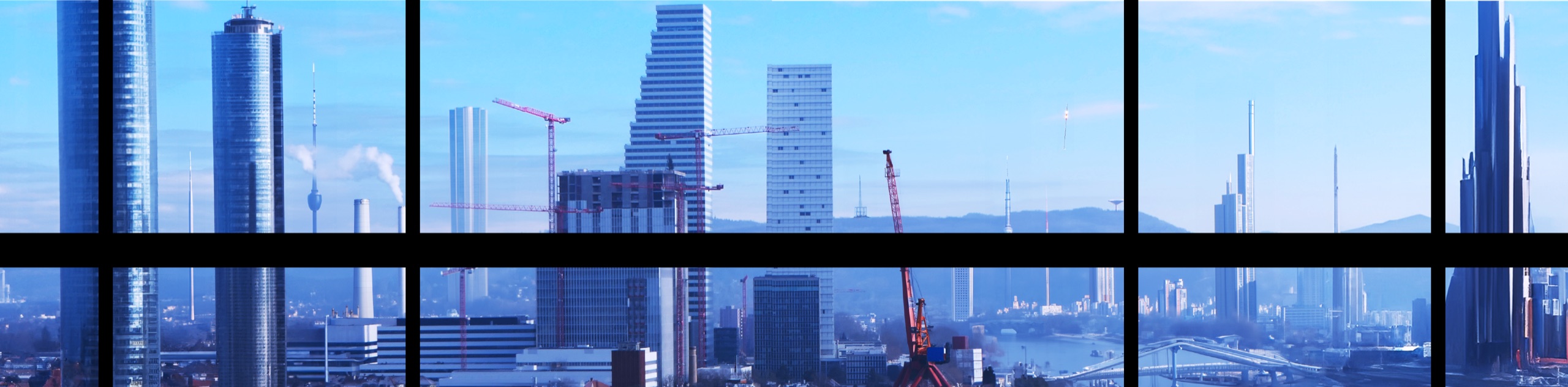 Futuristische Basler Skyline